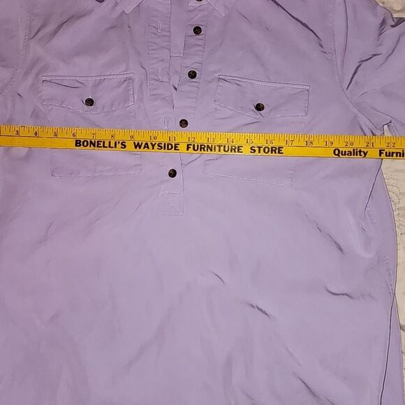 LL Bean lilac Long Sleeve Tunic Top size 14 - Picture 9 of 12